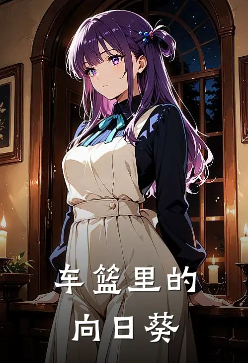 车篮里的向日葵