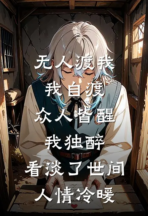 无人渡我我自渡,众人皆醒我独醉,看淡了世间人情冷暖